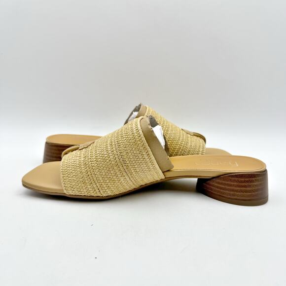 Franco Sarto Womens Loran Sandals US 6.5 M EU 36.5 Natural Beige Slip On NIB - Picture 7 of 12